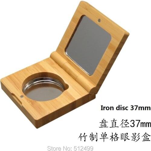 20pcs empty Bamboo eye shadow box Magnetic Refill Palette DIY Blusher Lipstick Lipgloss Pigment Cosmetic Makeup Tool