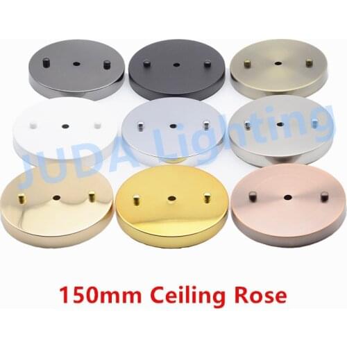 JUDA lighting accessories 150mm ceiling plate ceiling rose for led crystal lamp vintage E27 lamp holder base ceiling canopy diy