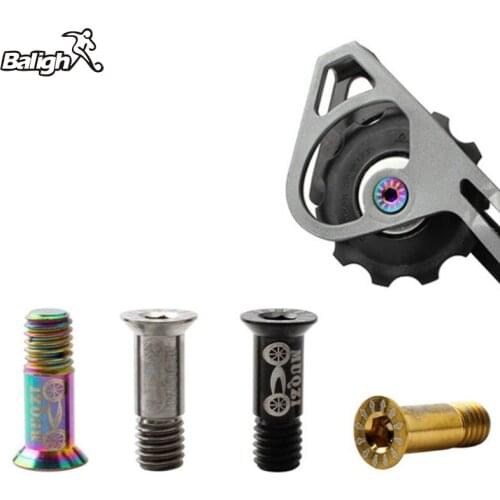 Balight Bicycle Rear Derailleur Guide Wheel Screws Titanium Alloy Fixed Bolts MTB Road Accessories Practical Gear Fixing Screw