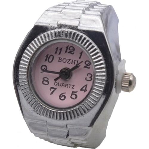 Couple Watch High Elastic Adjustable Alloy Fashionable Finger Ring Watches For Couple Elastic Band Watch Daily Wear Gifts часы