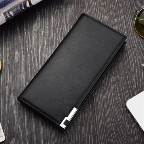 Men Wallets Long Style High Quality Card Holder Male Purse Large Capacity Brand PU Leather Wallet For Male