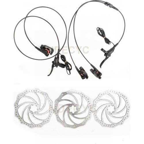 RisunMotor eBike Hydraulic Front Disc Brake Rear Disc Brake Dual Disc Brake Dual Brake Calipers