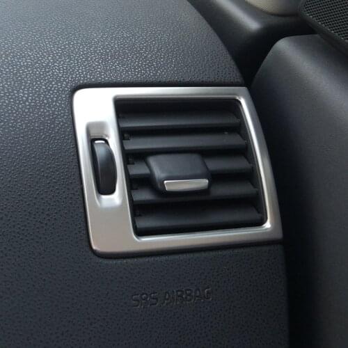 Stainless Steel side air conditioning vent AC outlet decorative frame cover trims for Volvo C30 S40 V50 C70