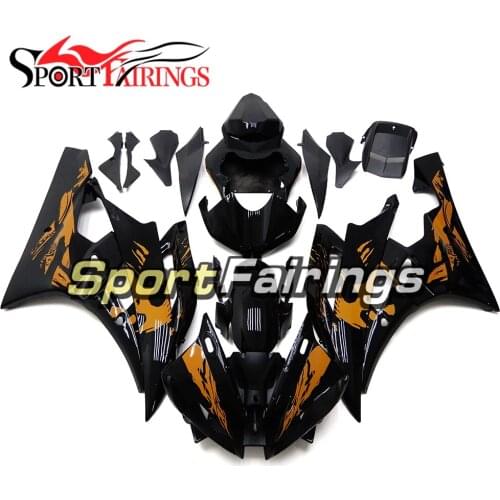 Injection Fairings For Yamaha YZF600 R6 06 07 2006 2007 Plastics ABS Motorcycle Full Fairing Kit Bodywork Orange Black Cowlings