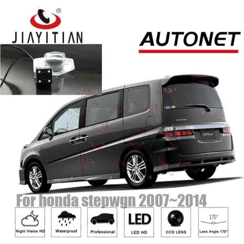 JIAYITIAN Rear View Camera For honda stepwgn Minivan 2007~2015 2009 2010 CCD Night Vision Backup camera License Plate camera