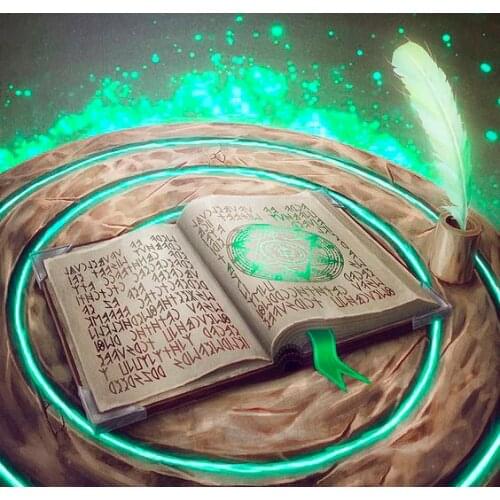 JMINE Div 5D Book Wood Feathers Magic Full Diamond Painting cross stitch kits art High Quality Scenic 3D paint by diamonds