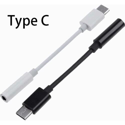 Type C Headphone Cable 3.5mm Jack Aux Audio Extension Cord USB C To 3.5MM Earphone Connector Audio Speakder Female Adapter