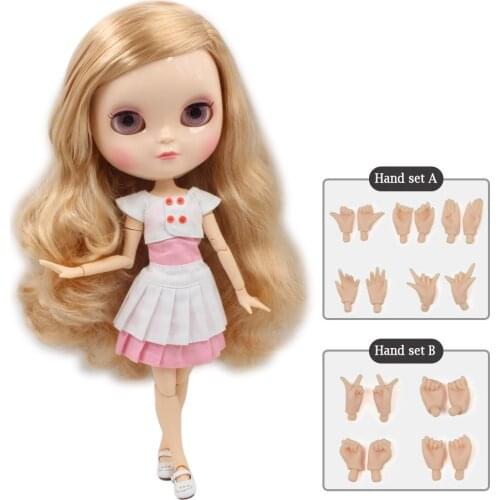 ICY DBS DOLL small breast azone body fortune days 280BL3227/2240 champagne hair with bangs/fringes blonde mix brown hair 30cm