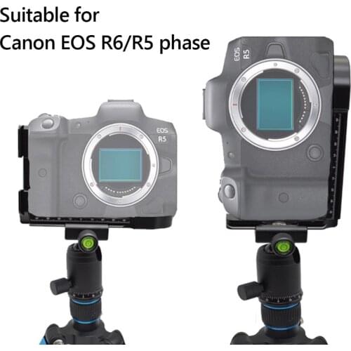L Shaped Mounting Quick Release Plate for Canon EOS R5/R6 Camera Anti Scratch Vertical Hand Grip Holder Bracket Accessories