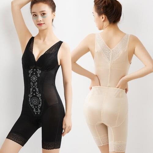 Linbaiway Women Seamless Bodysuits Slimming Corset Underwear Female Body Shapers Postpartum Abdomen Tummy Shapewear