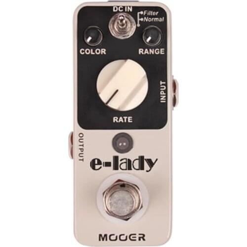 MOOER Micro E-lady Eleclady Analog Flanger Effect guitar Pedal Compact 2 Modes True bypass With Free Connector and MOOER knob