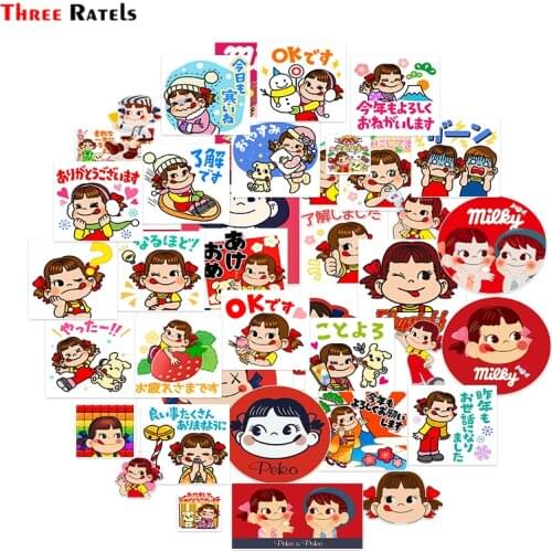 Three Ratels ZK30 Cute Fujiya Peko Poko Sticker Waterproof Decal Laptop Motorcycle Luggage Snowboard Fridge Phone Car