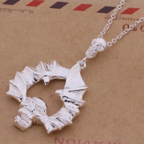 Wholesale Charm Silver Color Pendants For Women Jewelry Necklace Lady Fashion Jewelry Pendant Bright Heart AN421/bfvajxca