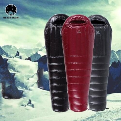 Outdoor Camping Ultralight Waterproof Accessories Hiking Portable Mummy Goose Down Filling Sleeping Bag