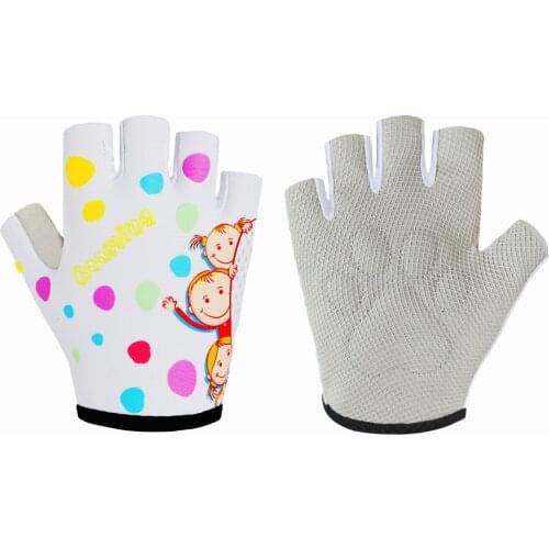 Boys Girls Outdoor Sports Half-finger Gloves for Age3-10 Kids ,Monkey Bars, Cycling, Riding, Scooter etc