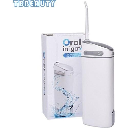 Portable Foldable Cordless Oral Irrigator Water Dental Flosser USB Rechargeable Water Jet Floss Tooth Jet Tips 165ml Retractable