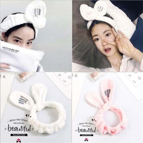 New Fashion Women Cute Big Ears Comfortable Wash Face Bathe Hair Holder Elastic Headband Girls Hairbands Hair Accessories