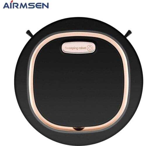 Airmsen Sweeping Robot Vacuum Cleaner For Home Strong Suction Mop Smart Route Planning For Pet Hair Floor Carpet 60 minutes 2021