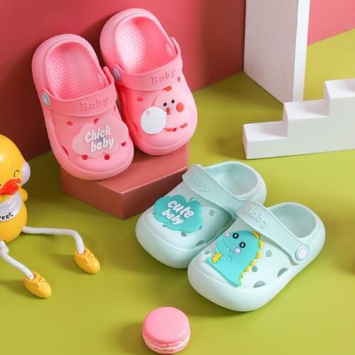 Summer Baby Children Kids Girl Garden Beach Slippers Newborn Boy Girls Cute Cartoon Animals Soft Sandals Infant Breathable Shoes