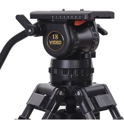 V18 Professional Camera Tripod Fluid Head 100mm Bowl Load 18KG for Video camcorder tripod HDV Film RED Scarlet Ep