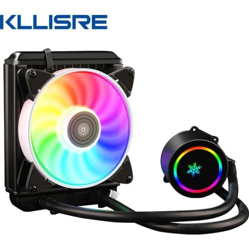 Kllisre CPU Water Cooling Cooler Fan Ventilador RGB For Intel LGA 1150 1151 1155 1200 1366 2011 AMD AM3 AM4 Liquid Radiator