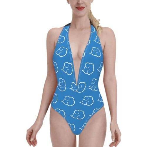 Women 2021 sexy Bikinis Akatsuki Symbol 2 Women Swimsuit One-Piece womens top Anime Manga bathing suit SwimSuit For Women