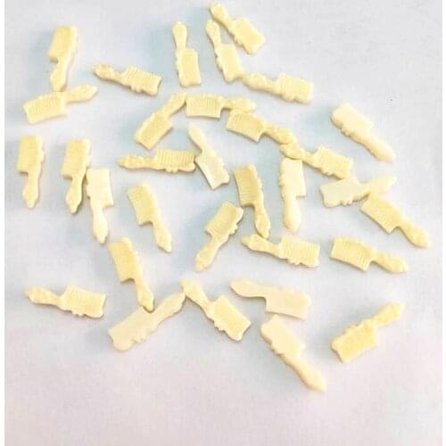 250pcs little lovely candy beige comb assorted resin Cabochon for Kawaii Decoden DIY Projects 20mm