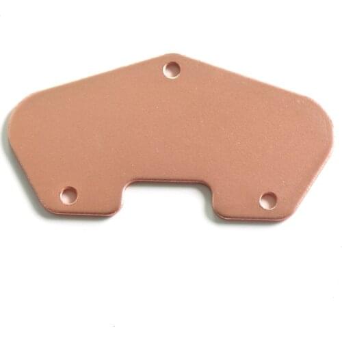4pcs/pack bridge position DIY Tele guitar pickup baseplate metal base with copper plated