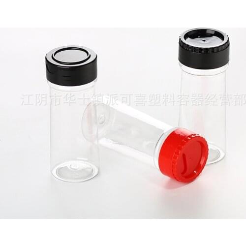 5Pcs Plastic Spice Salt Pepper Shakers Seasoning Jar BBQ Condiment Vinegar Bottle Dropshipping