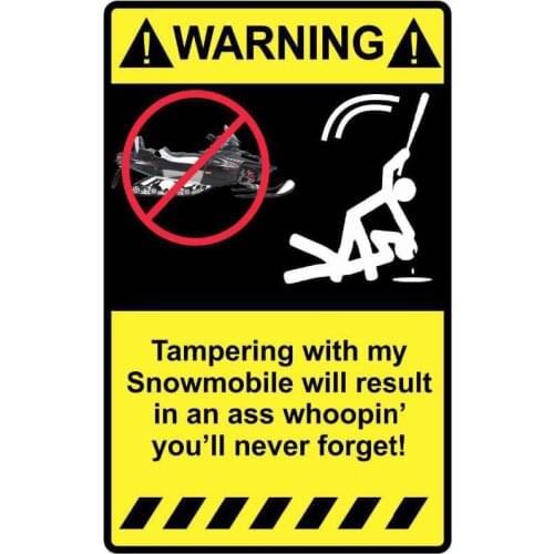 7*10CM 1 Pcs Hot Sell Personality Car Sticker Tampering with My Snowmobile Decal Accessories Vinyl PVC Motorcycle Waterproof