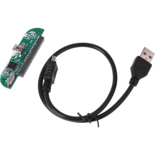 W25P4 2.5 inch IDE Hard Disk USB 2.0 TO IDE Hard Disk Drive Adapter Supports 2TB HDD Converter Board Module with Data Cable