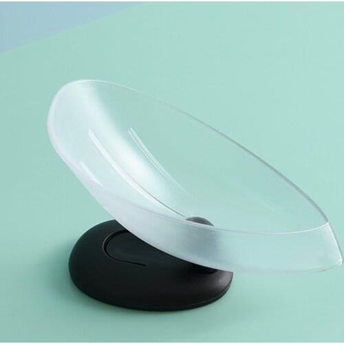 Leaf Shaped Soap Holder Shower Soap Shelf Bath Soap Box Suction Cup Laundry Soap Dish Bathroom Supplies Storage Tray