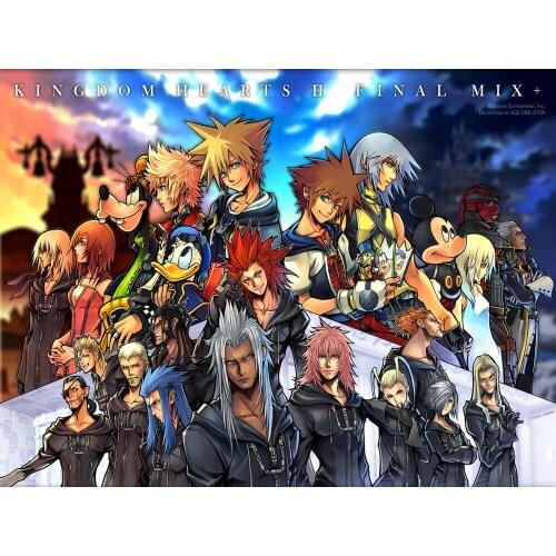 JMINE Div 5D kingdom hearts Full Diamond Painting cross stitch kits art High Quality Cartoon 3D paint by diamonds