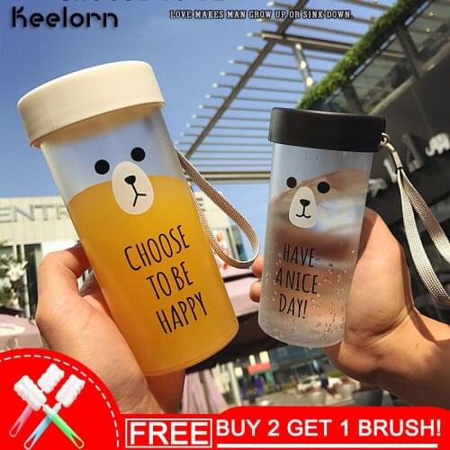Keelorn 360ML PP Material Brief Style Direct Drinking Water Bottles Environmental Protection Portable MIni Water Bottles