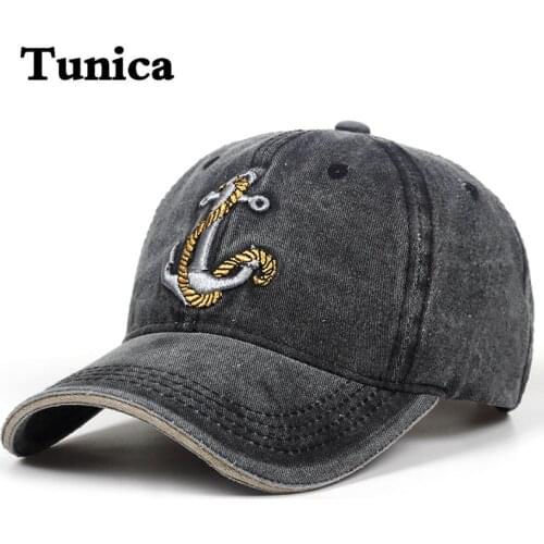 New Fashion Fish hook Embroidery Baseball Cap hip hop wash Caps Outdoor Adjustable Cotton sun hat Women Men sports leisure hats