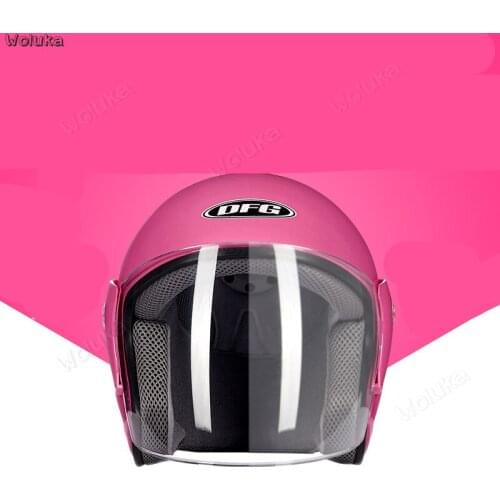 Motorcycle helmet men and women helmet four seasons winter anti-fog half helmet UV protection helmet CD50 Q02