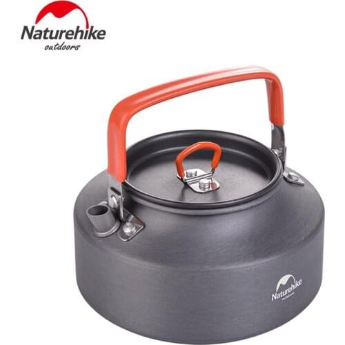 Naturehike Outdoor Picnic 1.1L Ultralight Kettle Boil Heat Tea Coffe Pot Camping Water Bottle Car Tea-Urn With Handle Tea Filter