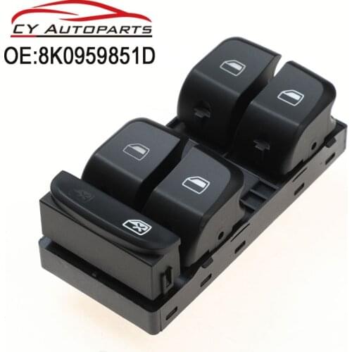 New Window Control Switch Panel Buttons A4 B8 A5 Q5 2007-2012 8K0959851D Power Window Switch