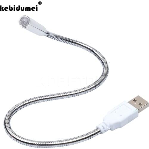 NEW Metal Flexible USB LED Snaky Night Light Reading Lamp 1 LED for Notebook Laptop PC Computer Fashional