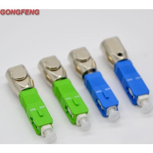 NEW Optical Fiber Connector SC/UPC Circular Bare Fiber Flange Temporary Adapter OTDR test Fiber Coupler Free Shipping