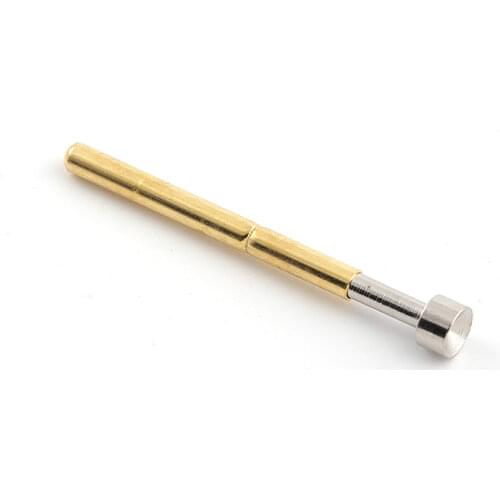 DIY P156-A2 Series Probe Copper Nickel Plated Spring Probe Outer Diameter 2.36mm Test Thimble 100 / Pack Spring Test Probe