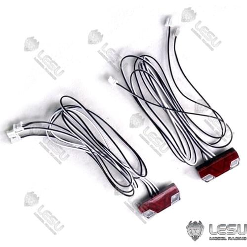 1/14 LESU Plastic Taillights Rear Lamps for Hydraulic Trailer TMY RC Truck TH16993-SMT3