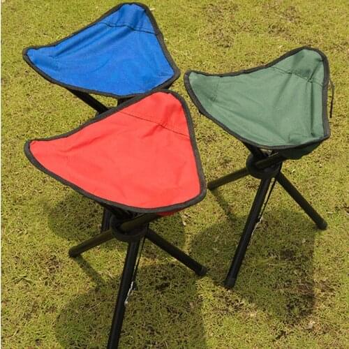 Outdoor Portable Light Weight Chair Camping Picnic Fishing Chair Beach Folding Tripod Seat Stool Camping Picnic Slacker 36X7cm