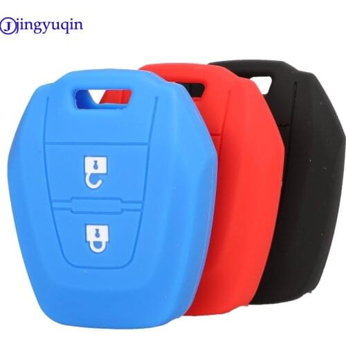 Jingyuqin 2B Remote Car Key Silicone Cover Case For Isuzu / New Isuzu D-max / Mu-x Holder Styling
