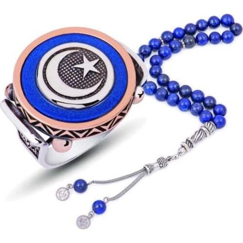 Tevuli 925 Sterling Silver Ebony Cubic Zirconia Moon Star Men 'S Ring