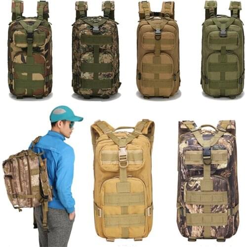 30L Military Tactical Assault Pack Backpack Army 3D Waterproof Bug Out Bag Small Rucksack for Outdoor Hiking Camping Outdoor Bag