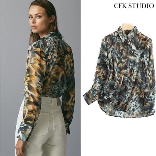 YAHONG&DO Gray Blouses