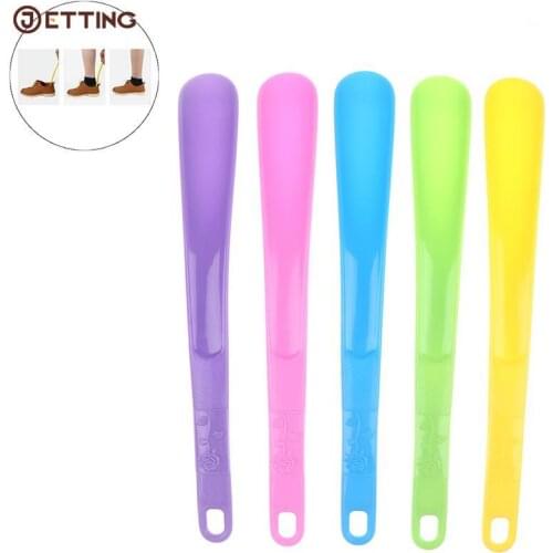 1/2pcs Pro Shoe Horns Black Plastic Shoe Horn Spoon Shape Shoehorn Shoe Lifter Flexible Shoe Lifter Shoes Accessorie 16/32cm