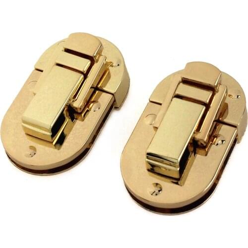 1pcs Metal Folding Lock Fashion Durable Lock Clasp Leather Craft Women Bag Handbag Shoulder Bag Purse DIY Hardware Accessories