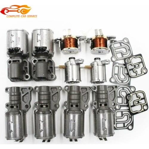 10PCS DQ500 DL501 0B5 Transmission Solenoid Set Suit For Audi A4 A6 A7 Q5 7-Speed 08-11
